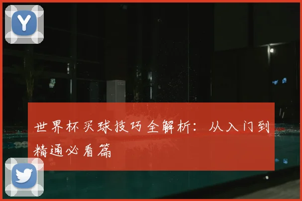 世界杯买球技巧全解析:从入门到精通必看篇