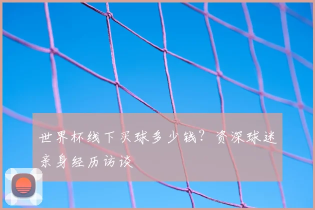 世界杯线下买球多少钱?资深球迷亲身经历访谈