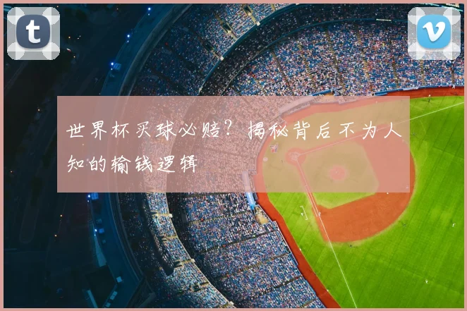 世界杯买球必赔?揭秘背后不为人知的输钱逻辑